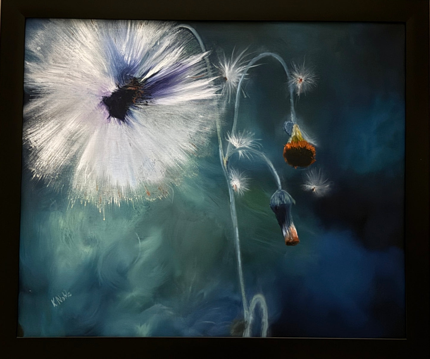 Dandelion Spoof 20” x 24” oil painting